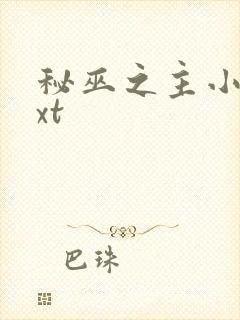 秘巫之主小说txt封面