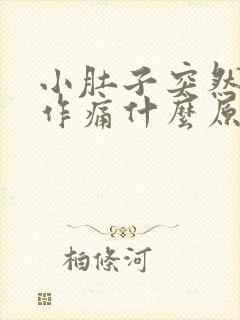 小肚子突然隐隐作痛什么原因女性