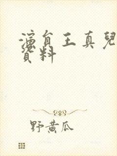 演员王真儿个人资料