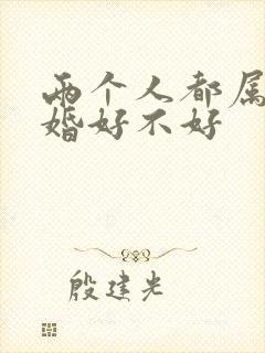 两个人都属马结婚好不好封面