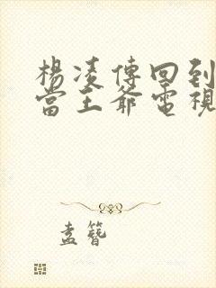 杨凌传回到明朝当王爷电视剧免费