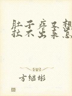 肚子疼又想吐又拉不出来怎么回事封面