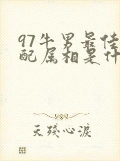 97牛男最佳婚配属相是什么
