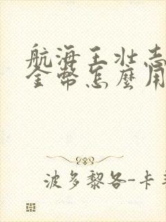 航海王壮志雄心金币怎么用封面