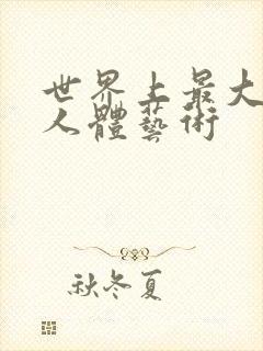 世界上最大胆的人体艺术