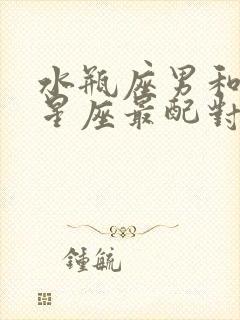 水瓶座男和哪个星座最配对