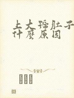 上大号肚子绞痛什么原因