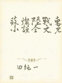 苏灿陆战东穿越小说全文免费阅读