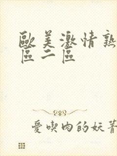 欧美激情熟女一区二区