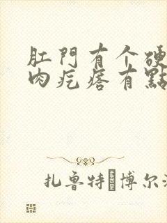 肛门有个硬硬的肉疙瘩有点疼