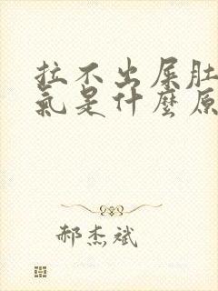 拉不出屎肚子胀气是什么原因