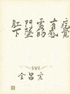 肛门处有疙瘩有下坠的感觉是怎么回事