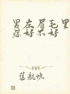 男左眉毛里面有痣好不好