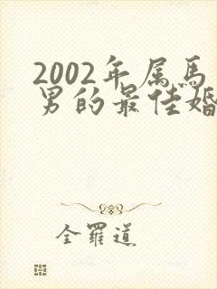 2002年属马男的最佳婚配