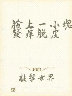 脸上一小块发红发痒脱皮