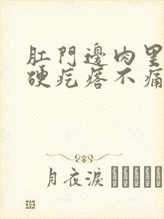 肛门边肉里有个硬疙瘩不痛不痒封面