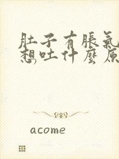 肚子有胀气恶心想吐什么原因