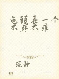 龟头长一个疙瘩不疼不痒封面