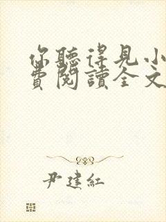 你听得见小说免费阅读全文无删减