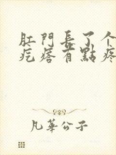 肛门长了个硬的疙瘩有点疼封面