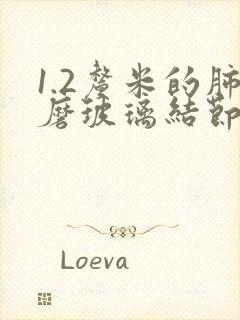 1.2厘米的肺磨玻璃结节怎么办