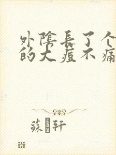 外阴长了个硬硬的大痘不痛不痒封面