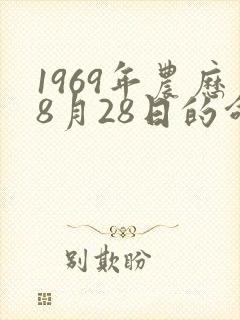 1969年农历8月28日的命运