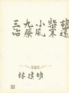 三九小柴胡颗粒治疗风寒还是风热封面