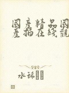 国产精品国产自产拍在线观看