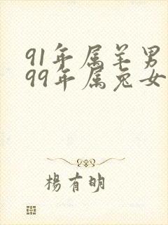 91年属羊男和99年属兔女相配吗?