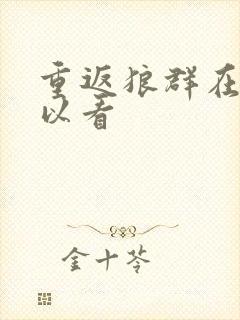 重返狼群在哪可以看