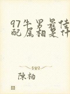 97牛男最佳婚配属相是什么封面