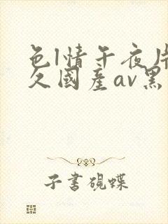 色l情午夜片久久国产av黑人