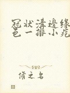 冠状沟边缘有黑色一排小疙瘩