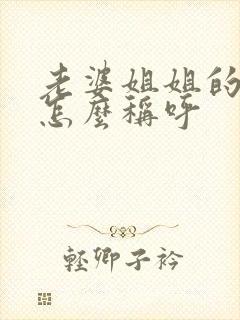 老婆姐姐的丈夫怎么称呼