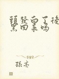 头发白了后还能黑回来吗封面