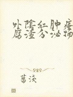 外阴红肿瘙痒豆腐渣分泌物