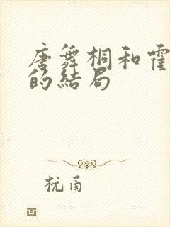 唐舞桐和霍雨浩的结局