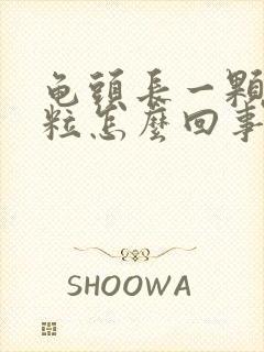 龟头长一颗颗肉粒怎么回事