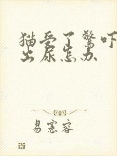 猫受了惊吓洒不出尿怎办