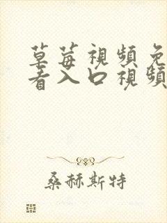 草莓视频免费观看入口视频免费无弹窗