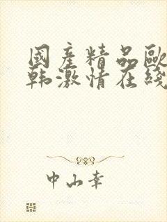 国产精品欧美日韩激情在线