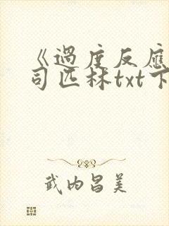 《过度反应》阿司匹林txt下载