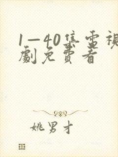 1—40集电视剧免费看封面