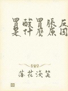 胃酸胃胀反酸水是什么原因封面