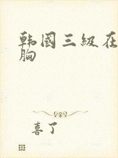 韩国三级在线大胸