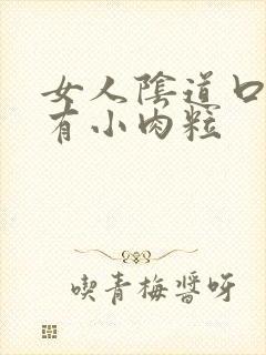 女人阴道口旁边有小肉粒