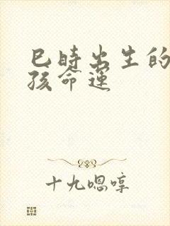 巳时出生的虎女孩命运封面