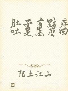 肚子有点疼还想吐是怎么回事封面