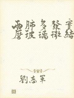 两肺多发实性及磨玻璃微结节